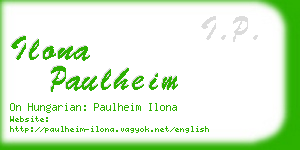 ilona paulheim business card